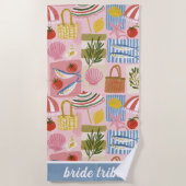 Funky Sardine Braut Tribe Strandtuch (Vorderseite)