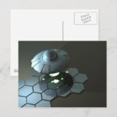 Funky Saucer 2 Postcard Postkarte (Vorne/Hinten)