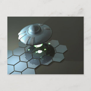 Funky Saucer 2 Postcard Postkarte