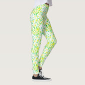 Funky saure Feigen Blumen Muster Leggings (Rechts)