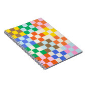 Funky Schachbrett Notizblock (Rechte Seite)