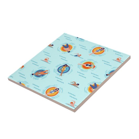 Funky Schuhe bunt Sommerflip Flops Fliese (Seite)