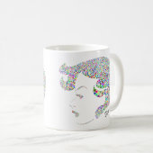 Funky Schuhe bunt Sommerflip Flops Kaffeetasse (VorderseiteRechts)