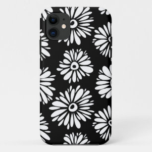Funky Schwarzweiß-Blume Case-Mate iPhone Hülle