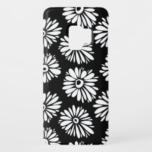 Funky Schwarzweiß-Blume Case-Mate Samsung Galaxy S9 Hülle