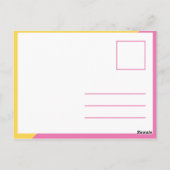 Funky-Schwester-Zitat Postkarte (Rückseite)