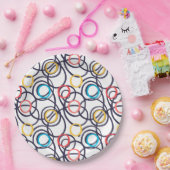 Funky Scribbled Doodles Pappteller (Party)