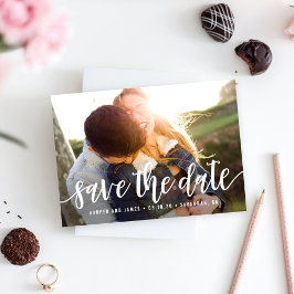 Funky Script Moderne Speichern Sie die Datums Kart Save The Date