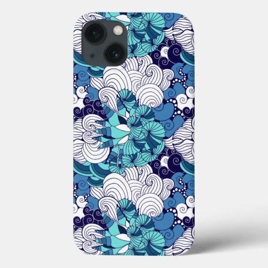 Funky Seashell Pattern Case-Mate iPhone Hülle (Rückseite)