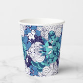 Funky Seashell Pattern Pappbecher (Rückseite)