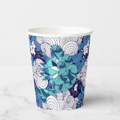 Funky Seashell Pattern Pappbecher (Links)