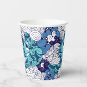 Funky Seashell Pattern Pappbecher (Vorderseite)