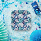 Funky Seashell Pattern Pappteller (Party)