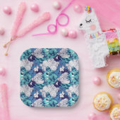 Funky Seashell Pattern Pappteller (Party)