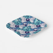 Funky Seashell Pattern Pappteller (Gewinkelt)