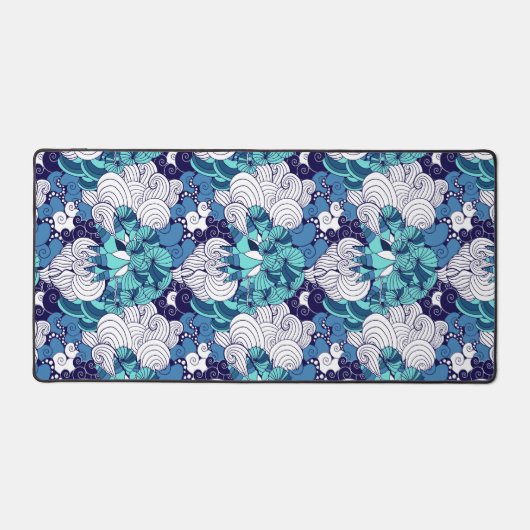 Funky Seashell Pattern Schreibtischunterlage (Vorderseite)