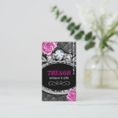 Funky Shabby Chic-büschelige Geschäfts-Karten Visitenkarte (Stehend Vorderseite)