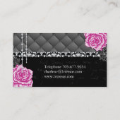 Funky Shabby Chic-büschelige Geschäfts-Karten Visitenkarte (Rückseite)