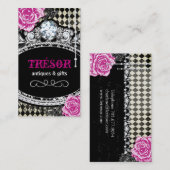 Funky Shabby Chic-Rauten-Geschäfts-Karten Visitenkarte (Vorne/Hinten)