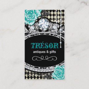 Funky Shabby Chic-Rauten-Geschäfts-Karten Visitenkarte
