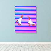Funky Shrimps Wall Art Leinwanddruck (Insitu (Holzboden))