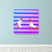 Funky Shrimps Wall Art Leinwanddruck (Insitu (Holzboden))