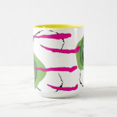 Funky Simple Ghoulish Zombie Scratched Pop Art Tasse (Zentrum)