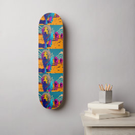 Funky Skateboard für Hundefreunde
