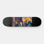 Funky Skateboard mit Coolem Sneaker-Design 7 ¾ Zol (Horizontal)