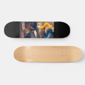 Funky Skateboard mit Coolem Sneaker-Design 7 ¾ Zol (Horizontal)