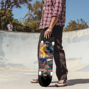Funky Skateboard mit Coolem Sneaker-Design 7 ¾ Zol