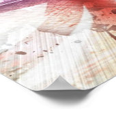 Funky Skateboarder Skate Kid Poster (Ecke)