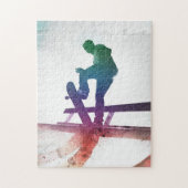 Funky Skateboarder-Skate-Kind Puzzle (Vertikal)