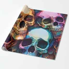 Funky Skulls Geschenkpapier