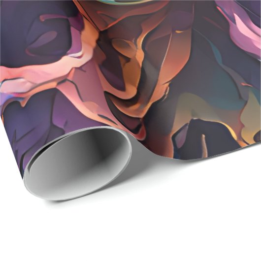 Funky Skulls Geschenkpapier (Rolleneckpunkt)