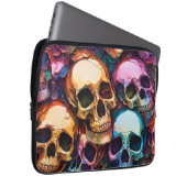 Funky Skulls Laptopschutzhülle (Vorne Rechts)