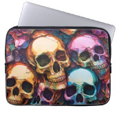 Funky Skulls Laptopschutzhülle (Vorderseite)