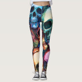 Funky Skulls Leggings (Vorderseite)