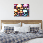 Funky Skulls Leinwanddruck (Insitu (Schlafzimmer))