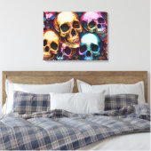 Funky Skulls Leinwanddruck (Insitu (Schlafzimmer))
