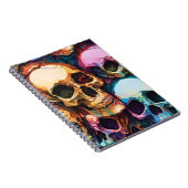 Funky Skulls Notizblock (Rechte Seite)
