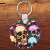 Funky Skulls Schlüsselanhänger (Vorderseite)