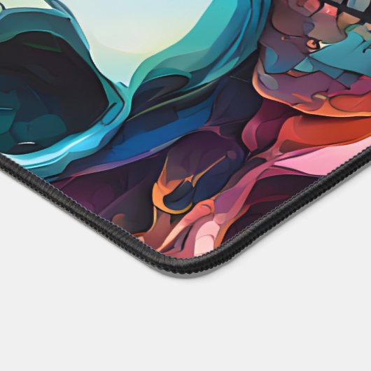 Funky Skulls Schreibtischunterlage (Ecke)