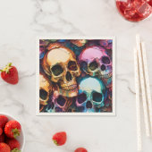 Funky Skulls Serviette (Beispiel)
