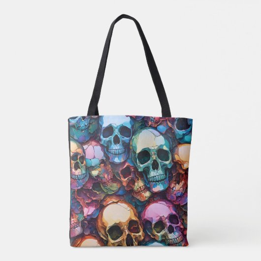 Funky Skulls Tasche (Rückseite)