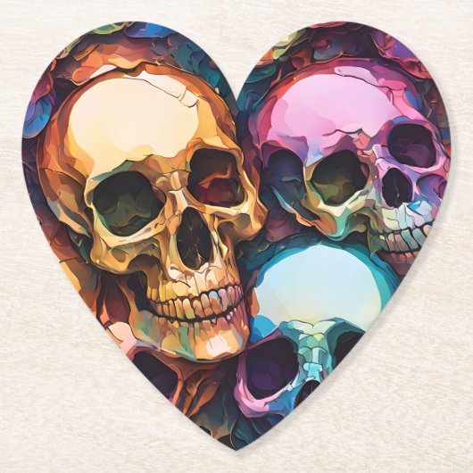 Funky Skulls Untersetzer (Vorderseite)