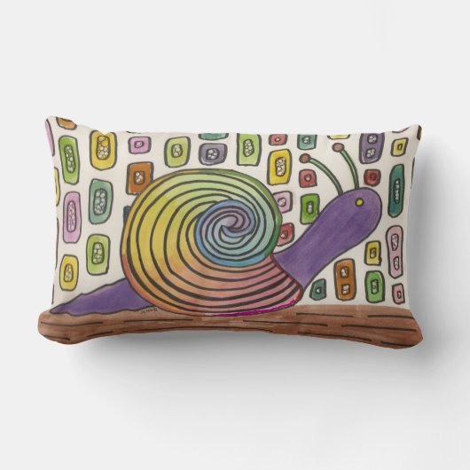 Funky Snail Lumbar Pillow Lendenkissen (Vorderseite)