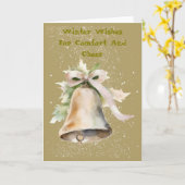 Funky Snow Bell Celebration Card Karte (Gelbe Blume)