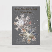 Funky Snowflake Friends Winter Card Karte (Vorderseite)