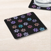 Funky Snowflakes Paper Untersetzer (angewinkelt)